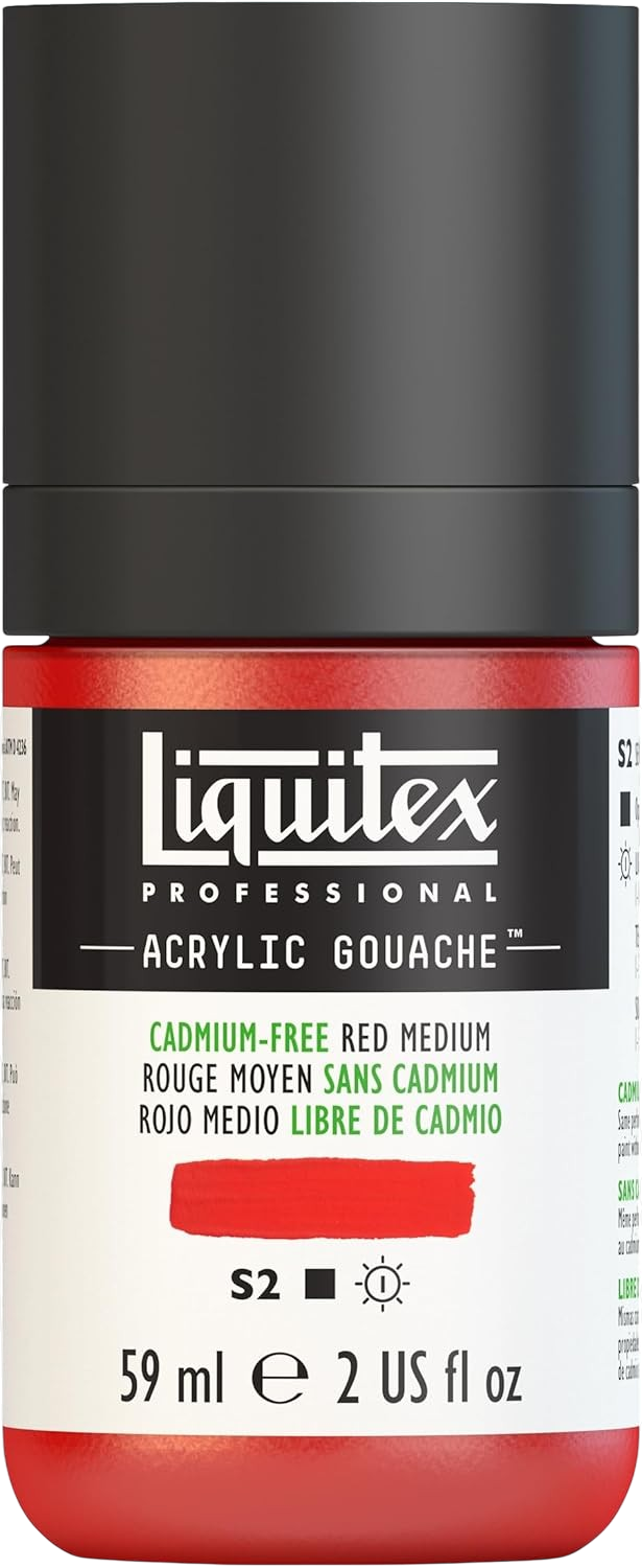 Liquitex Professional Acrylic Gouache 59ml Cadmium-Free Red Medium